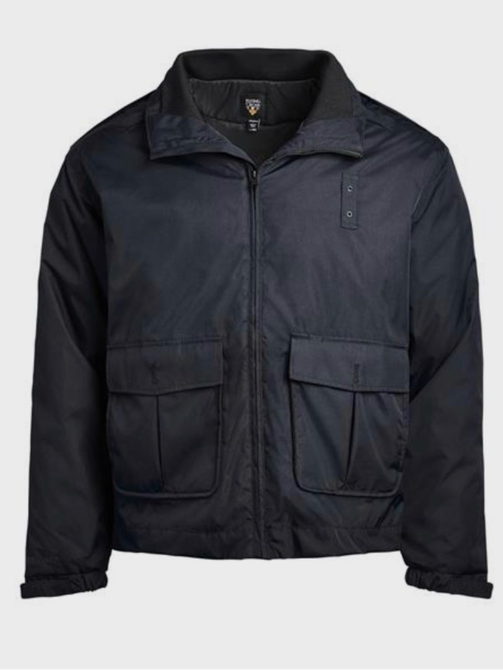 Men's Navy Utility Jacket - Classic Zip Front
